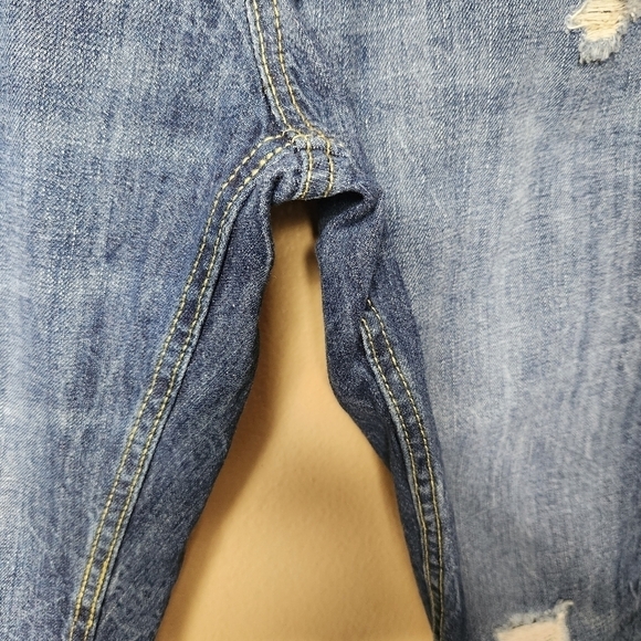 Levi's 502 Tapered Mid Rise Raw Hem Cropped Jeans-Size 29 - Picture 4 of 9